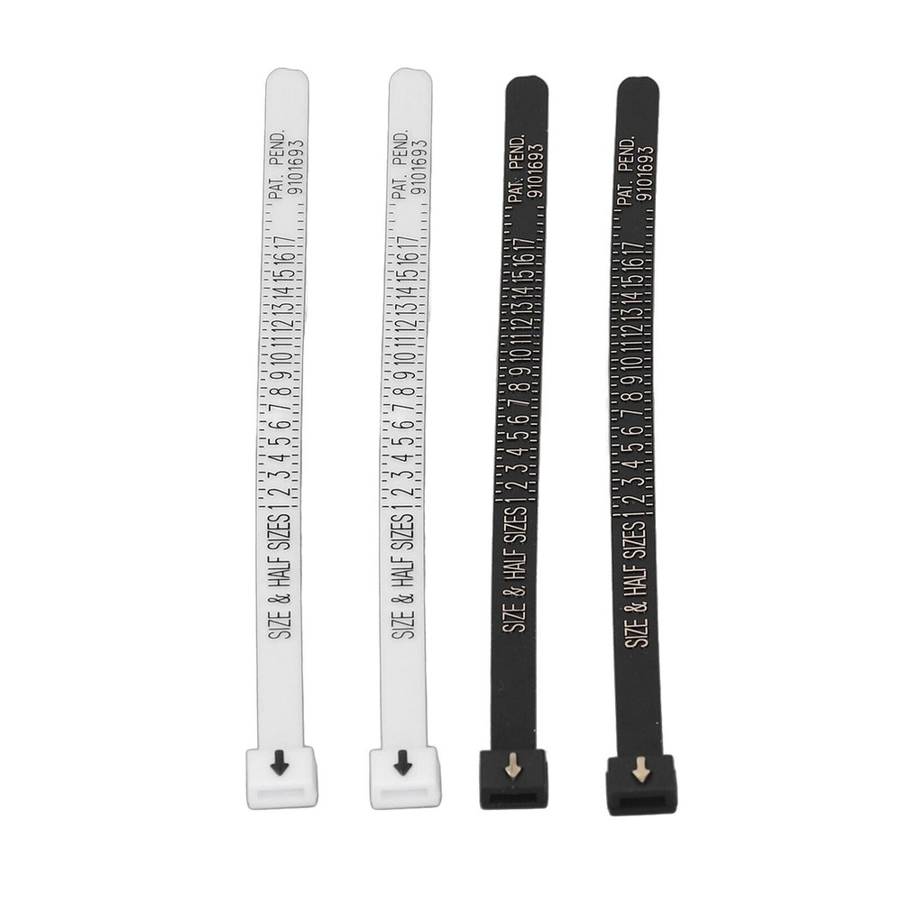 10 Pcs Ring Sizer Accurate Clear Printing Lightweight Portable Finger Ring Sizer