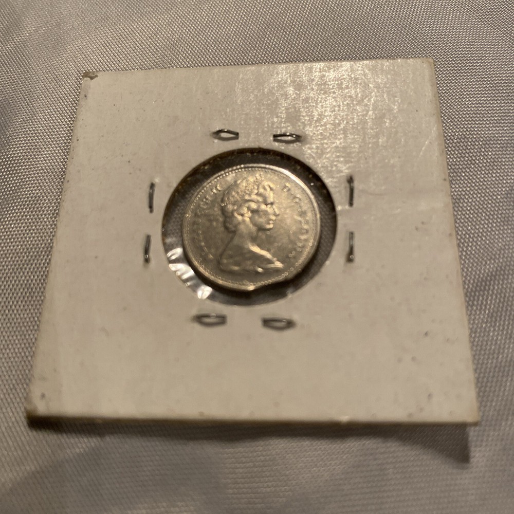 1969 CANADA Coin 10 cent Clip Error