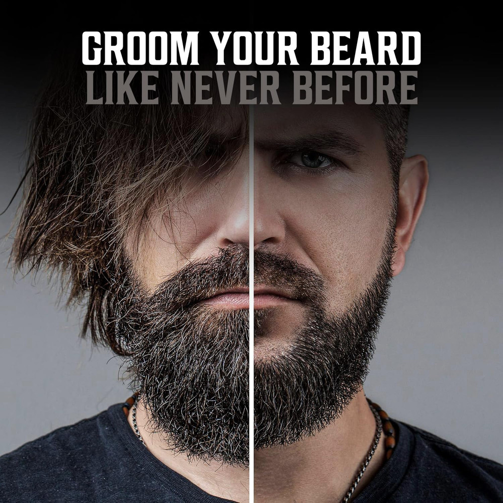 - Ultimate Beard Kit - Beard Grooming Kit with Beard Brush, Beard Comb, Beard Ba