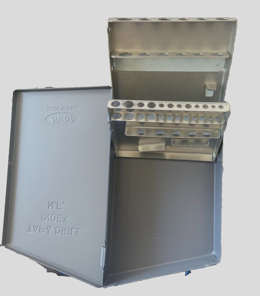 Huot 12650 INDEX Taps & Drills Case USA ( DOES NOT INCLUDE TOOLS)