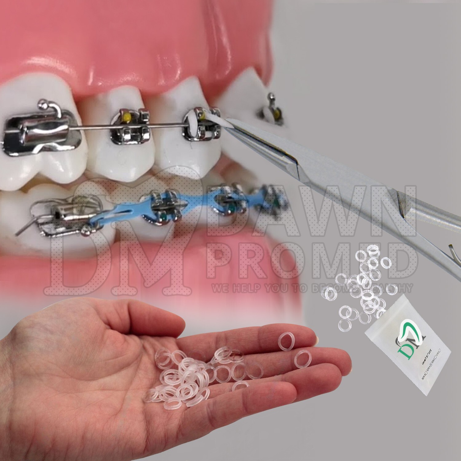 TC Tip Mathieu Ligature Elastic Placing Plier 5.5" Orthodontic Inst German Grade