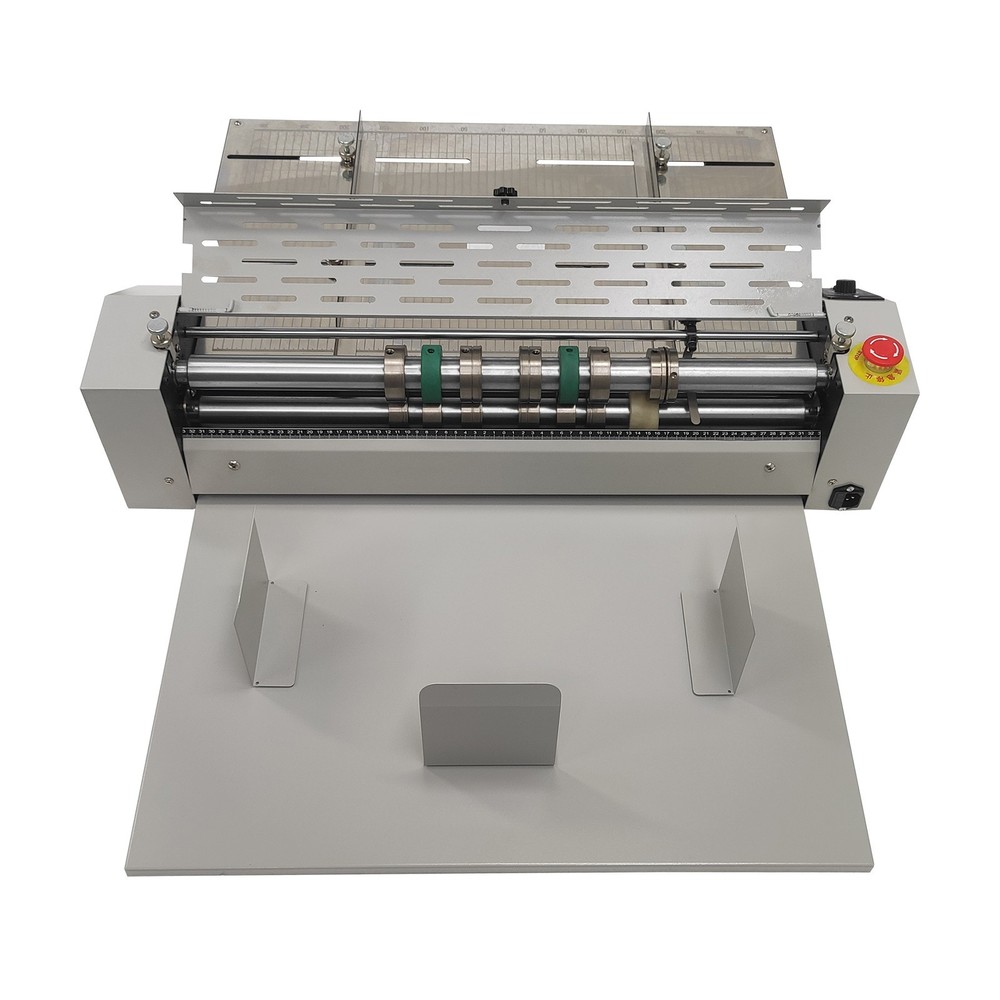 25" Electric Creasing Machine Indentation Automatic Perforating Machine 5 molds