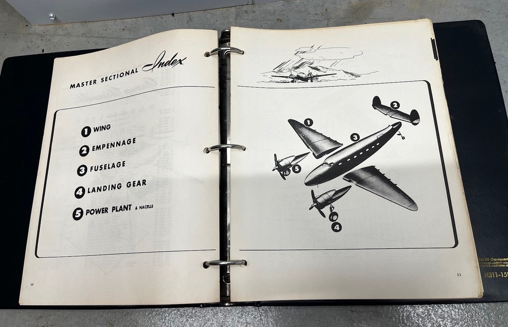 Lockheed Lodestar Model 18 Maintenance Parts Catalog-Original