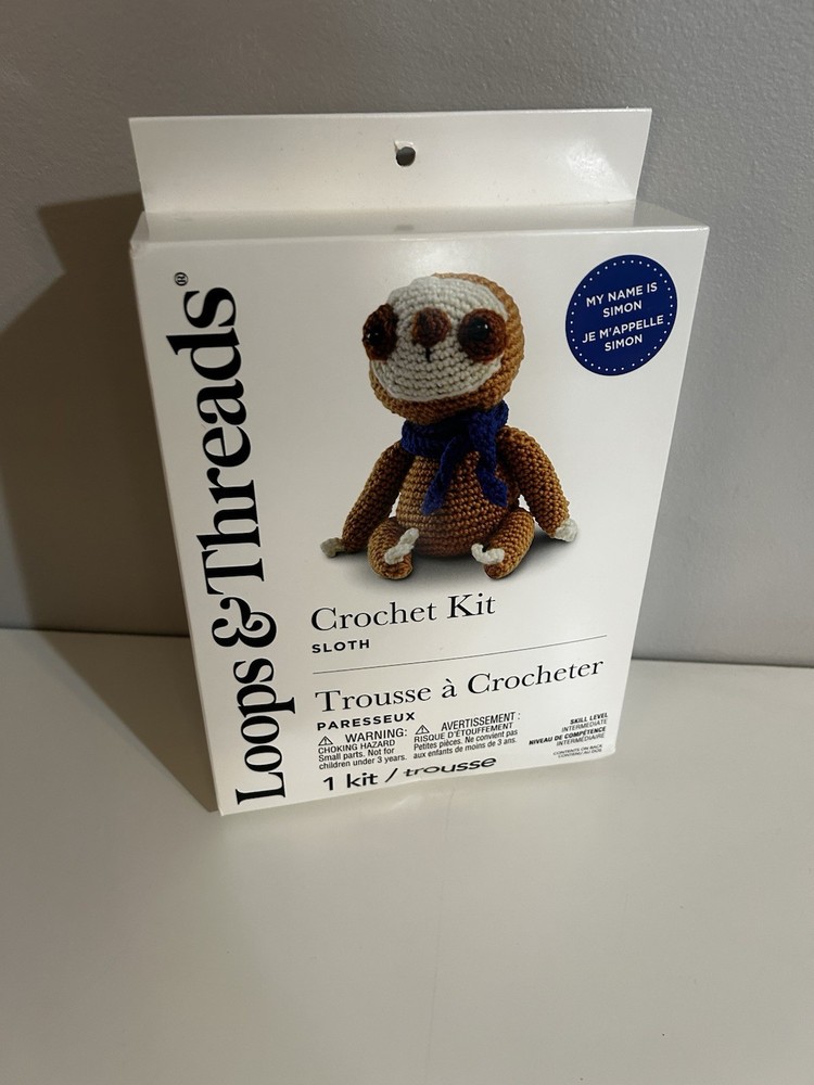 Loops & Threads Crochet Kit "Sloth"