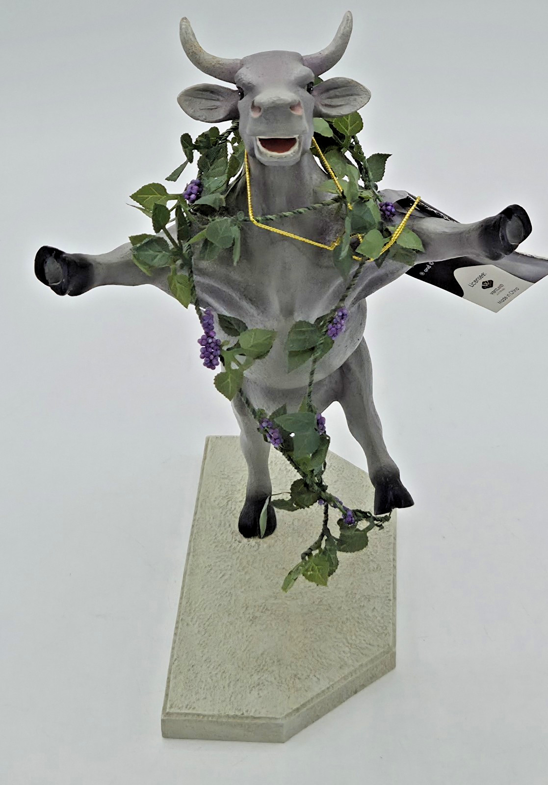 VTG Cow Parade Kudzudora Duncown 7293 LIMITED EDITION Statue Figurine FREE SHIP