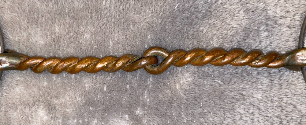 5 3/4'' REINSMAN TWISTED WIRE COPPER SNAFFLE #117 BIT