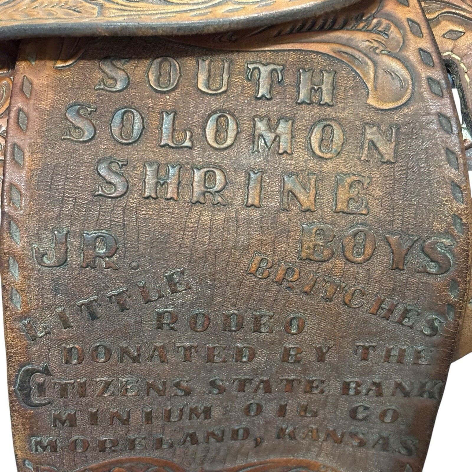 Antique Rider Buford Barrel Saddle 14” Western Rodeo Oil Kansas KS