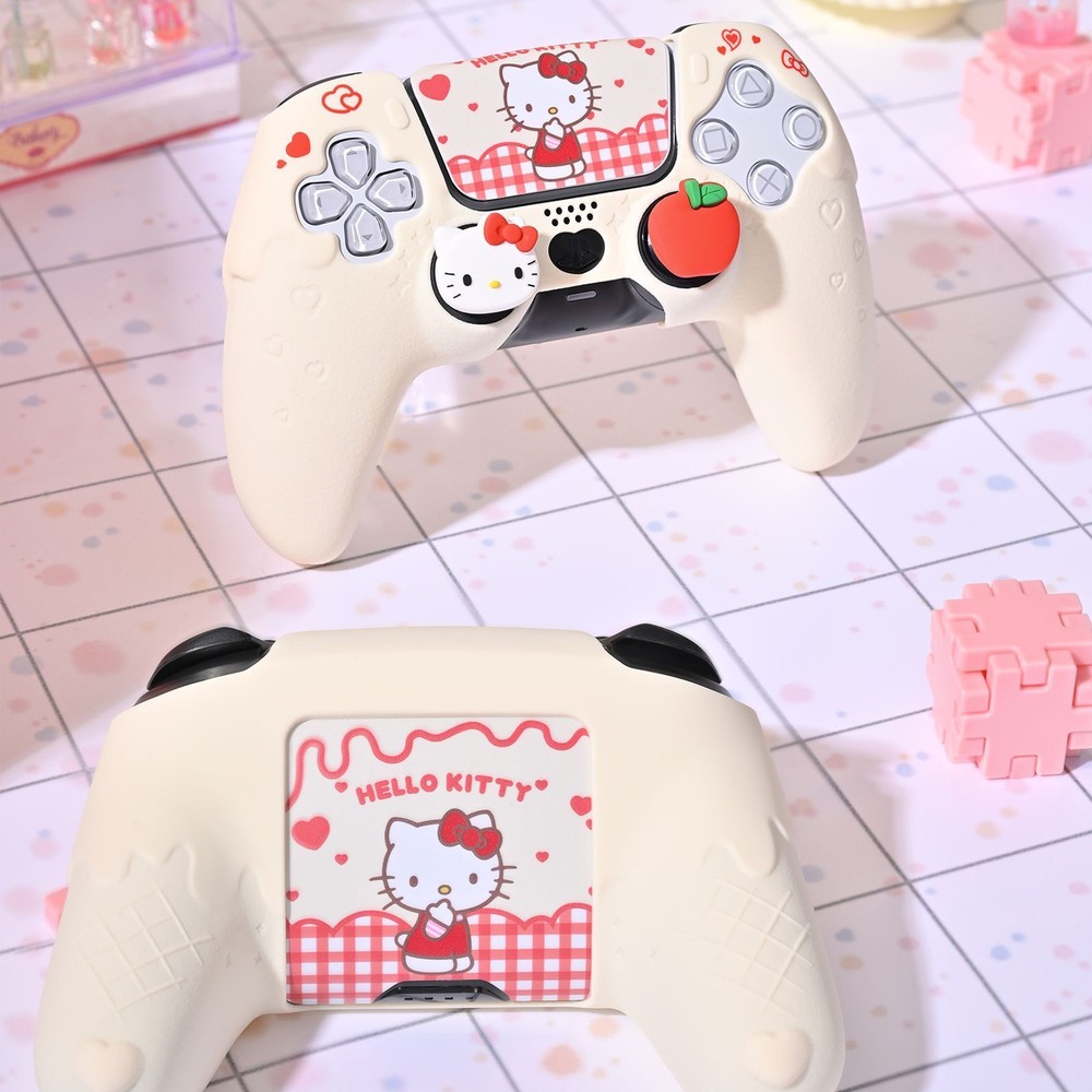 GeekShare X Sanrio Cover for PS5/Switch PRO Controller Skin Grip Sets HelloKitty
