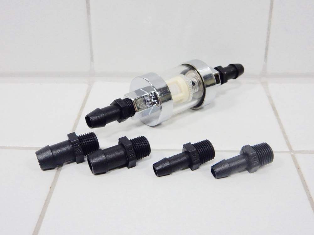 UNIVERSAL CLEARVIEW GLASS FUEL FILTER GAS ENGINES