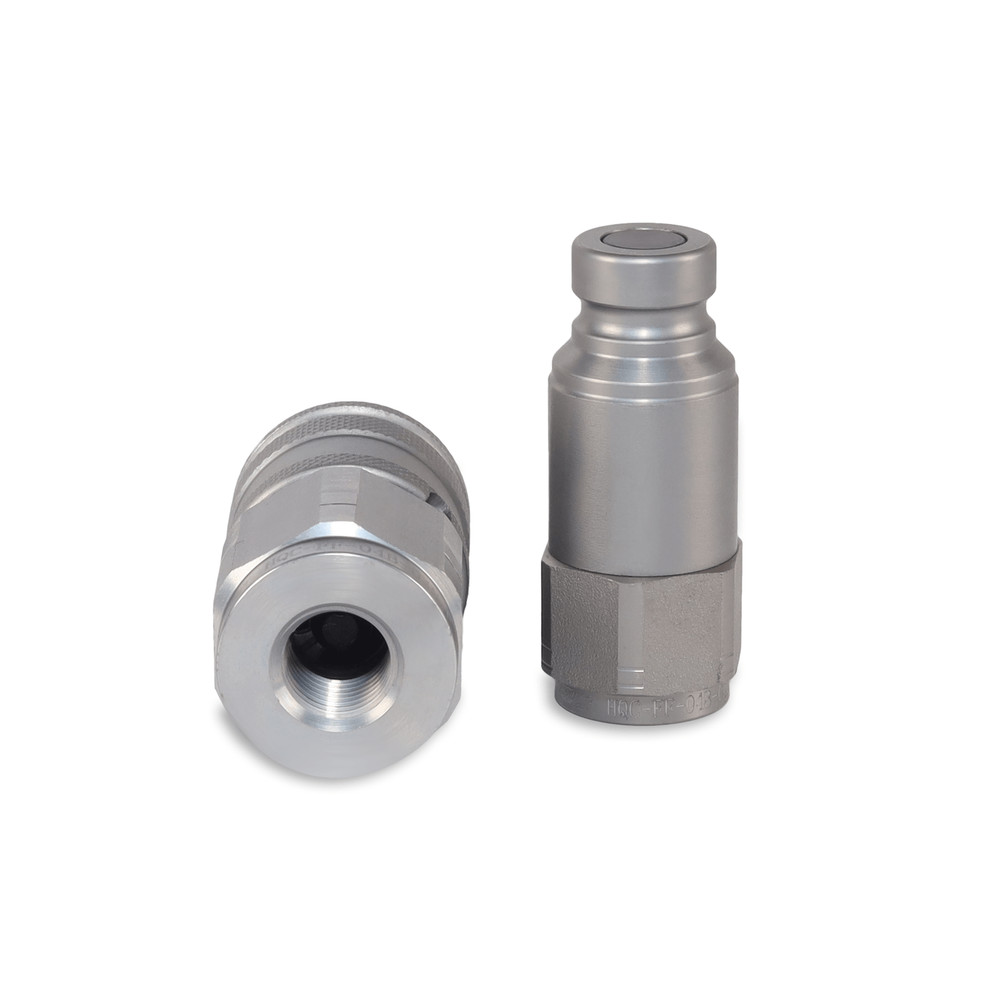 1/4″ Flat Face Hydraulic Quick Couplers Set - 1/4″ NPT Thread
