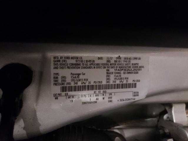Ford Focus Air Shutter 2018 2017 2016 2015 OEM