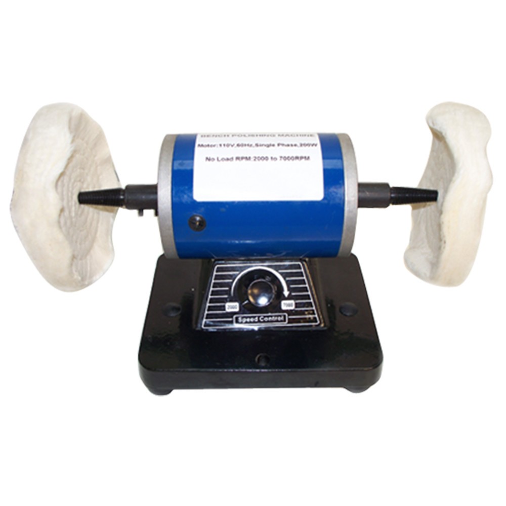 Bench Polisher Polishing Buffer Buffing Machine Dual 4-1/4"