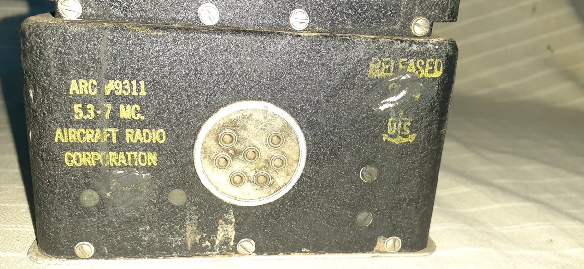 Vintage WWII T-21/ARC-5 5.3-7 MHz Range Aircraft Radio Transmitter, 1944