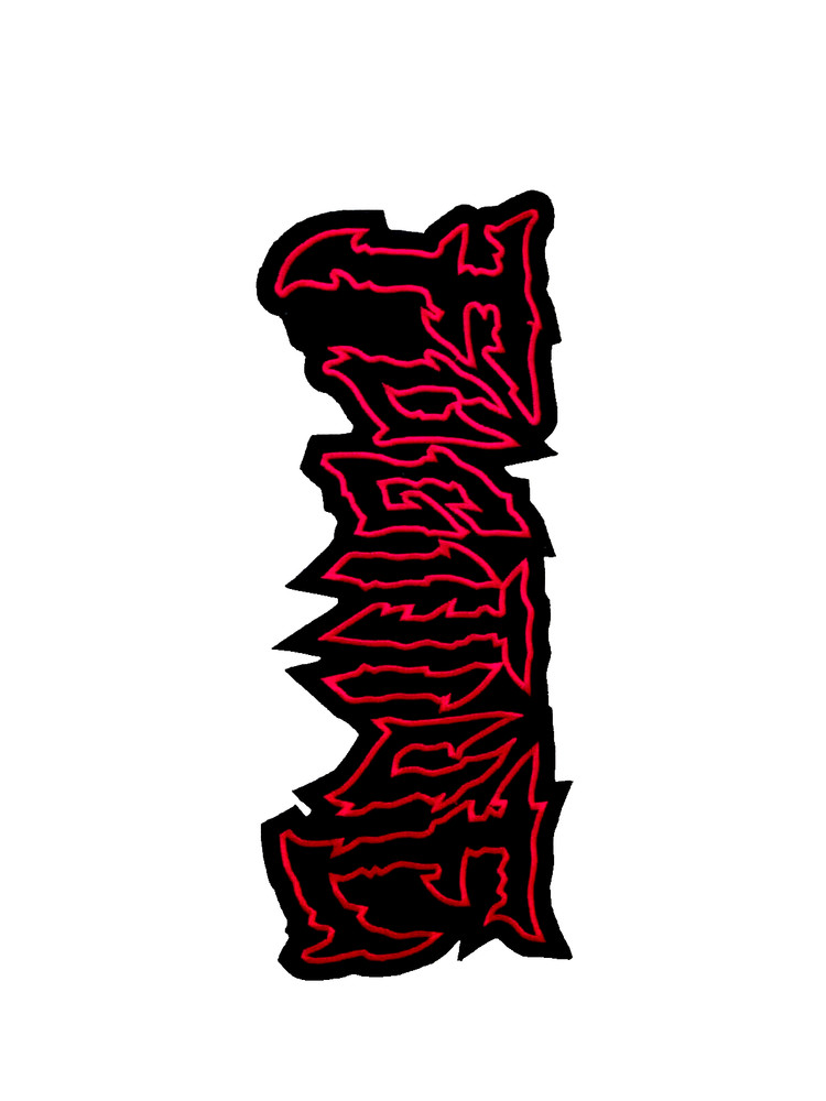 FUGITIVE Band Patch Embroidered Red/Black