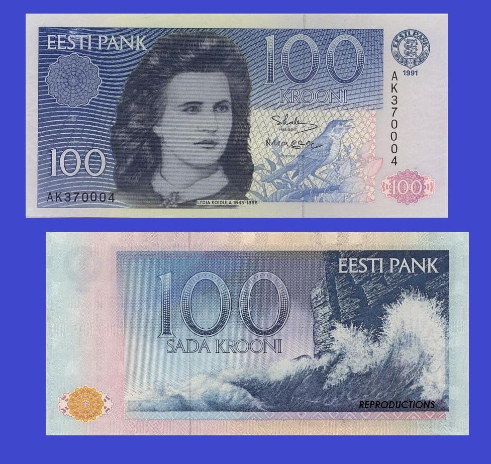 estonia 100 Krooni - 1994- Copy