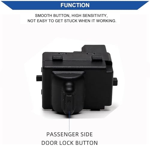 Passengers Side Power Window Switch & Door Lock Switch Button Compatible with