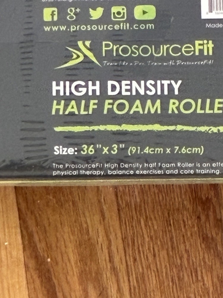 ProSourceFit High Density Half-Round Foam Roller 36” NEW