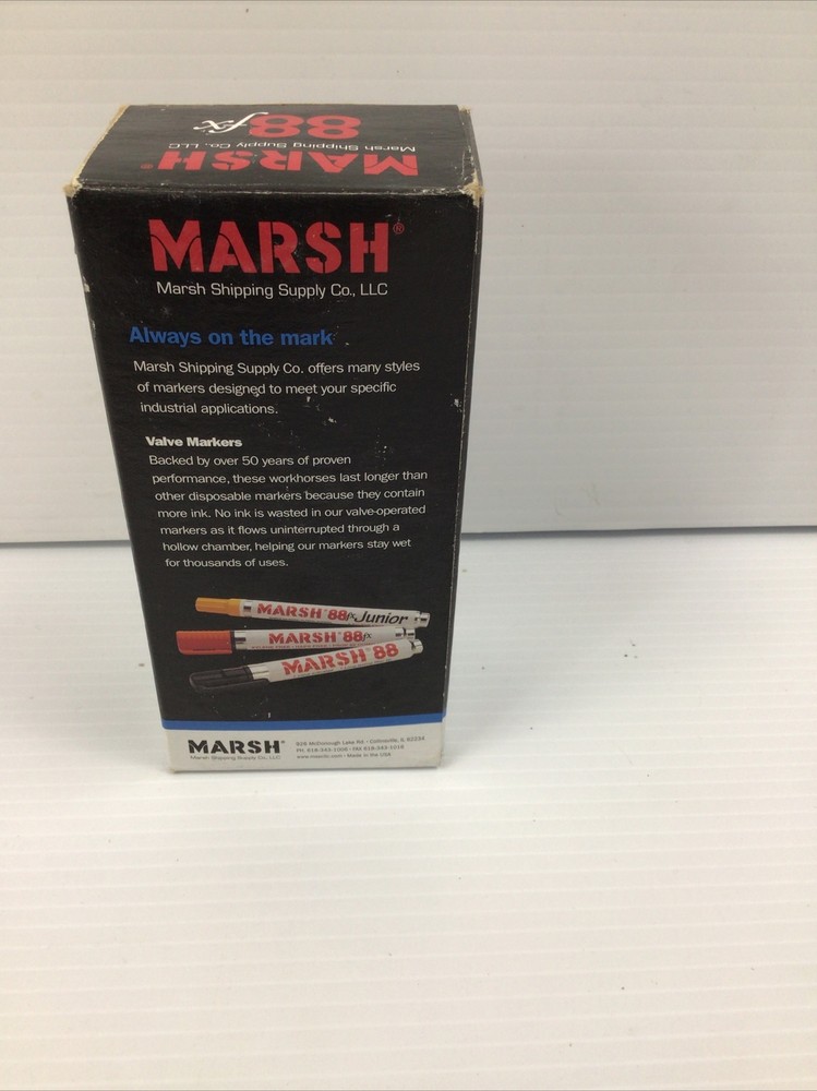 Marsh 88 Valve Markers, Red, 12/Case