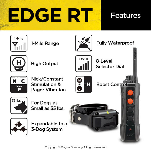 Dogtra - EDGE RT - 1 Mile - Remote Training Collar