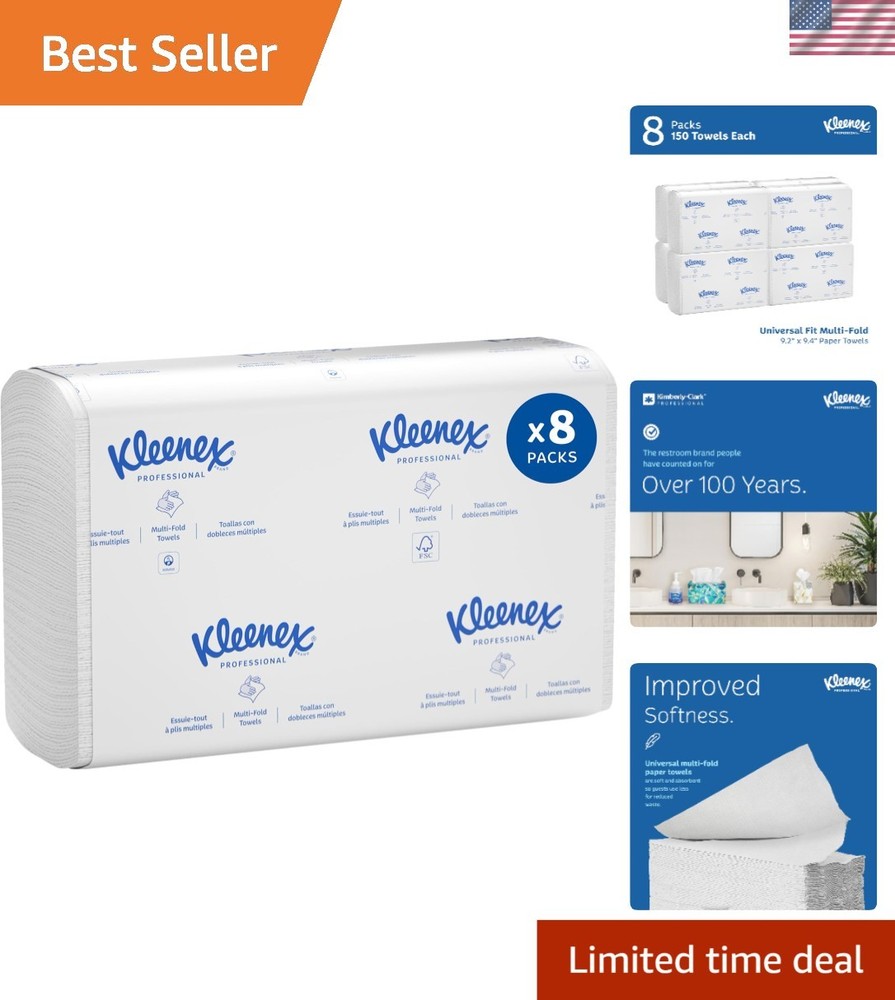 Multifold Paper Towels Bulk 150 Sheets Pack Absorbent Soft Recyclable