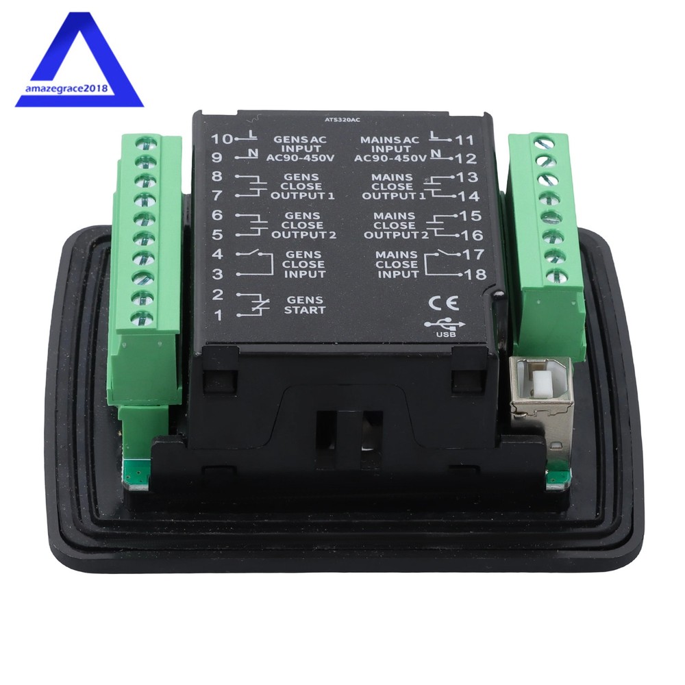 1PC Controller Panel ATS320AC Generator ATS Module design LCD screen USB Port