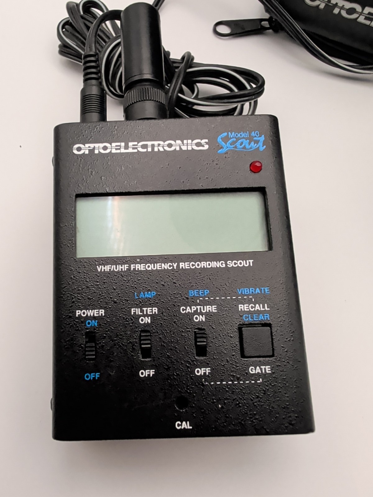 Optoelectronics Scout Model 40 VHF/UHF Frequency Counter Recorder | Tested Used