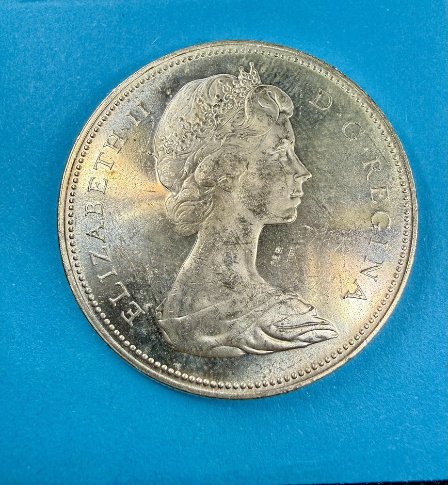 1965 Canada Silver Dollar Brilliant Uncirculated Coin