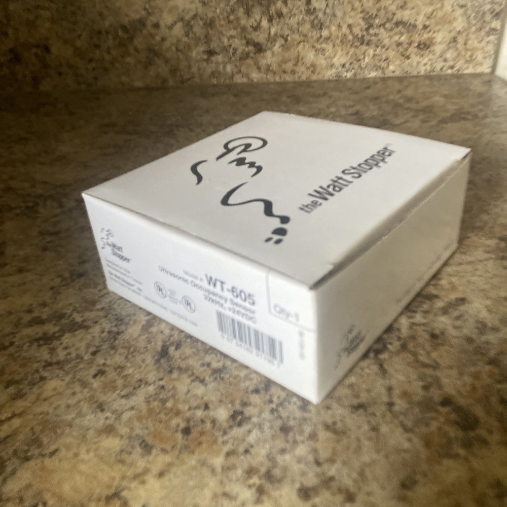 Legrand Wattstopper WT-605 Ultrasonic Ceiling Occupancy Sensor White 24 volt