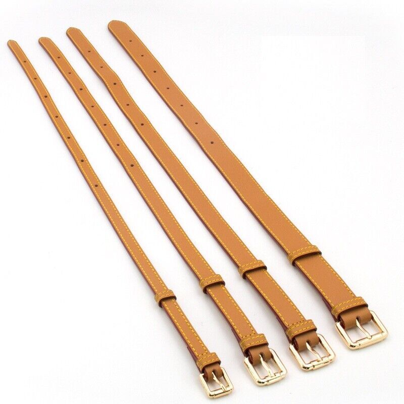 4-Widths Real Leather Replacement Extension Strap Vachetta Natural Cowhide
