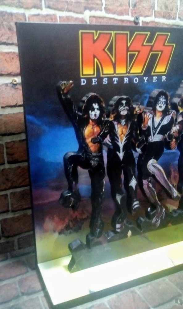KISS Destroyer 10" x 10" DIORAMA Display STANDEE Figure Statue Doll Toy Decor cd