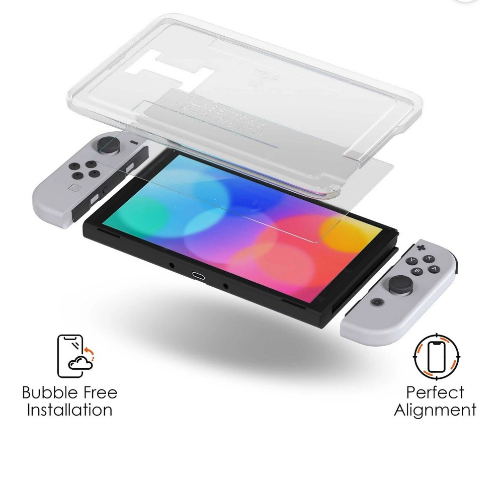 Onn. Corning Glass Screen Protector for Nintendo Switch OLED