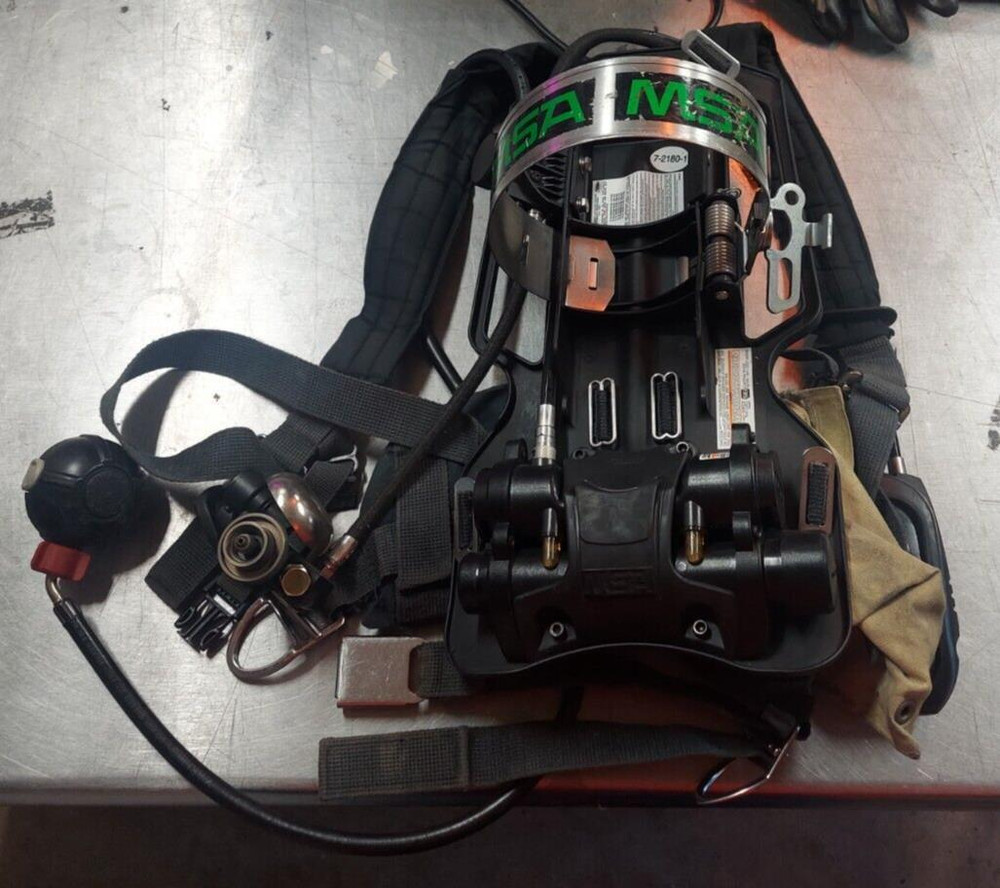 MSA Firehawk M7 SCBA Harness + Ultra Elite MSA Mask + Comms