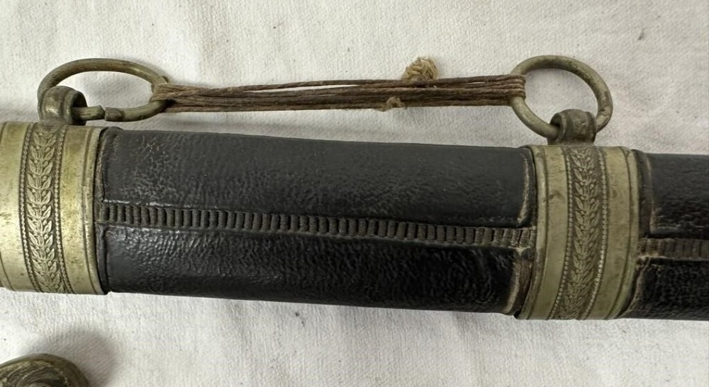 Ottoman silver mounted shamshir sword