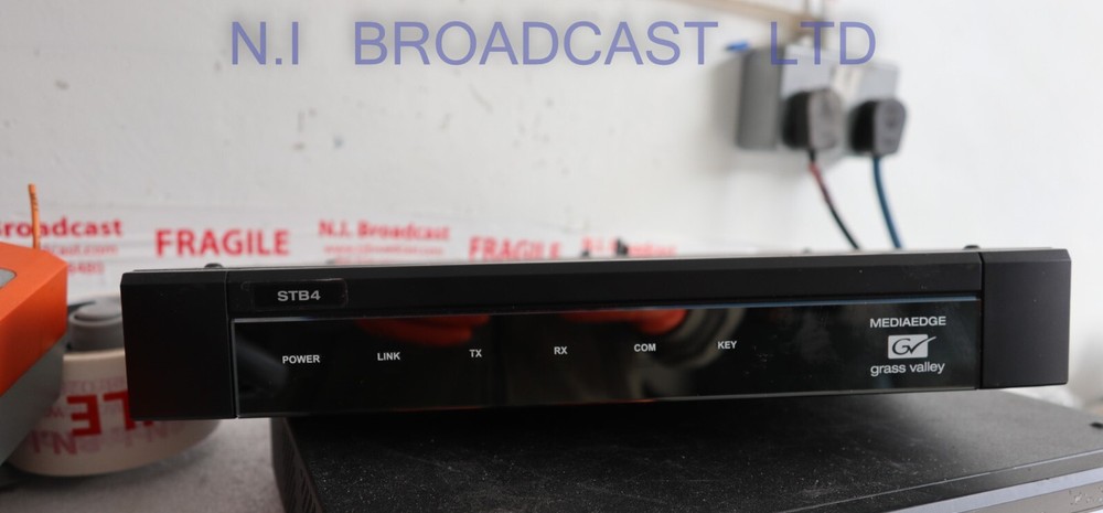 2x Grass valley mediaedge interface units for video over LAN Model is ME-STB4