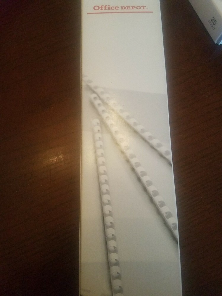 1/4-inch Binding Combs 25 Count Sheet Capacity