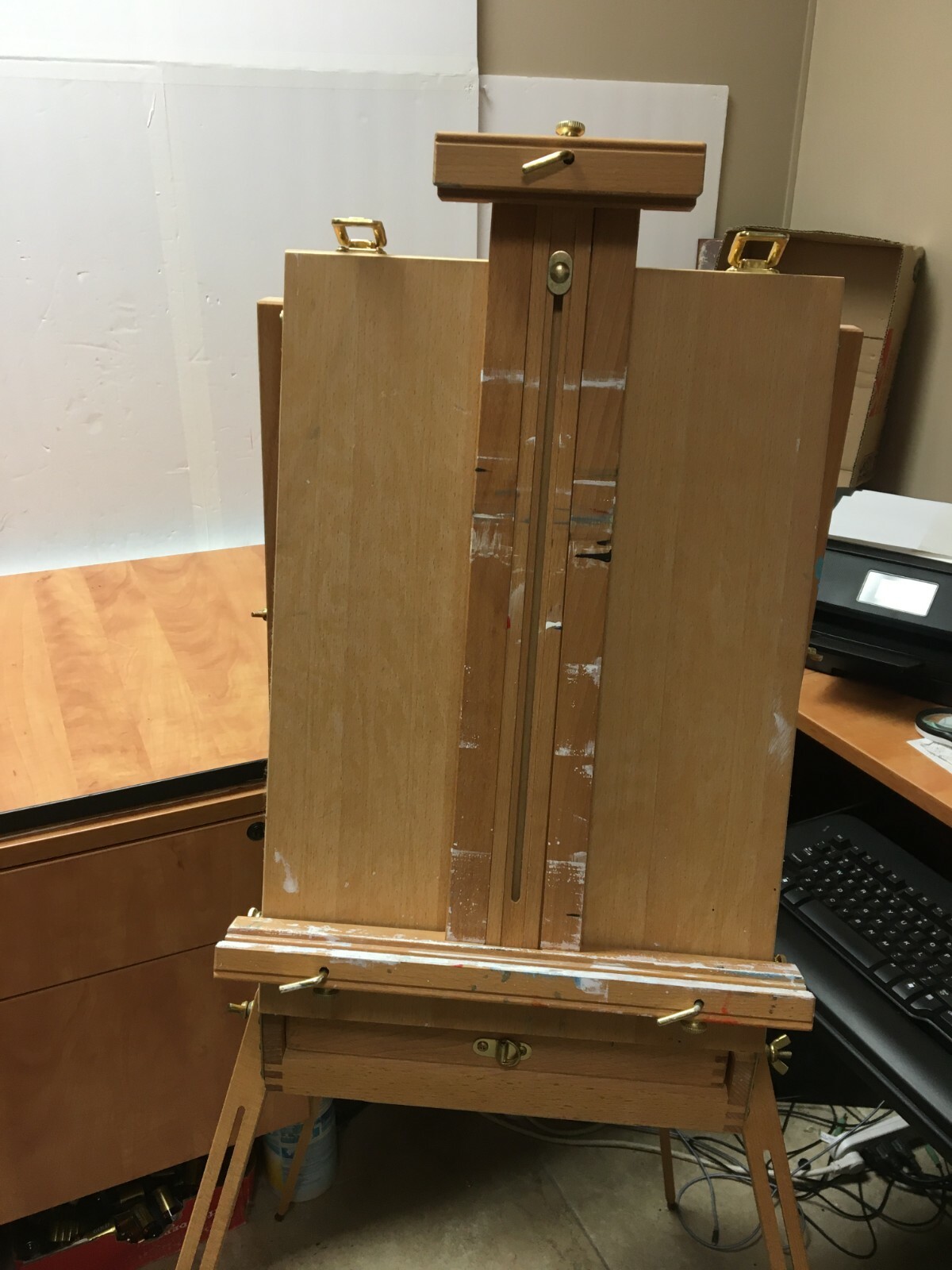 Traveling Art Easel Wood Sketch Box Fully Adjustable