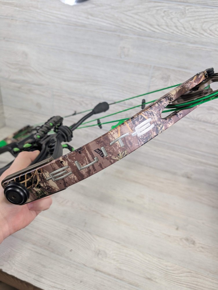 2012 Elite Answer Right Hand Black Riser Camo Limbs Package 50-60#