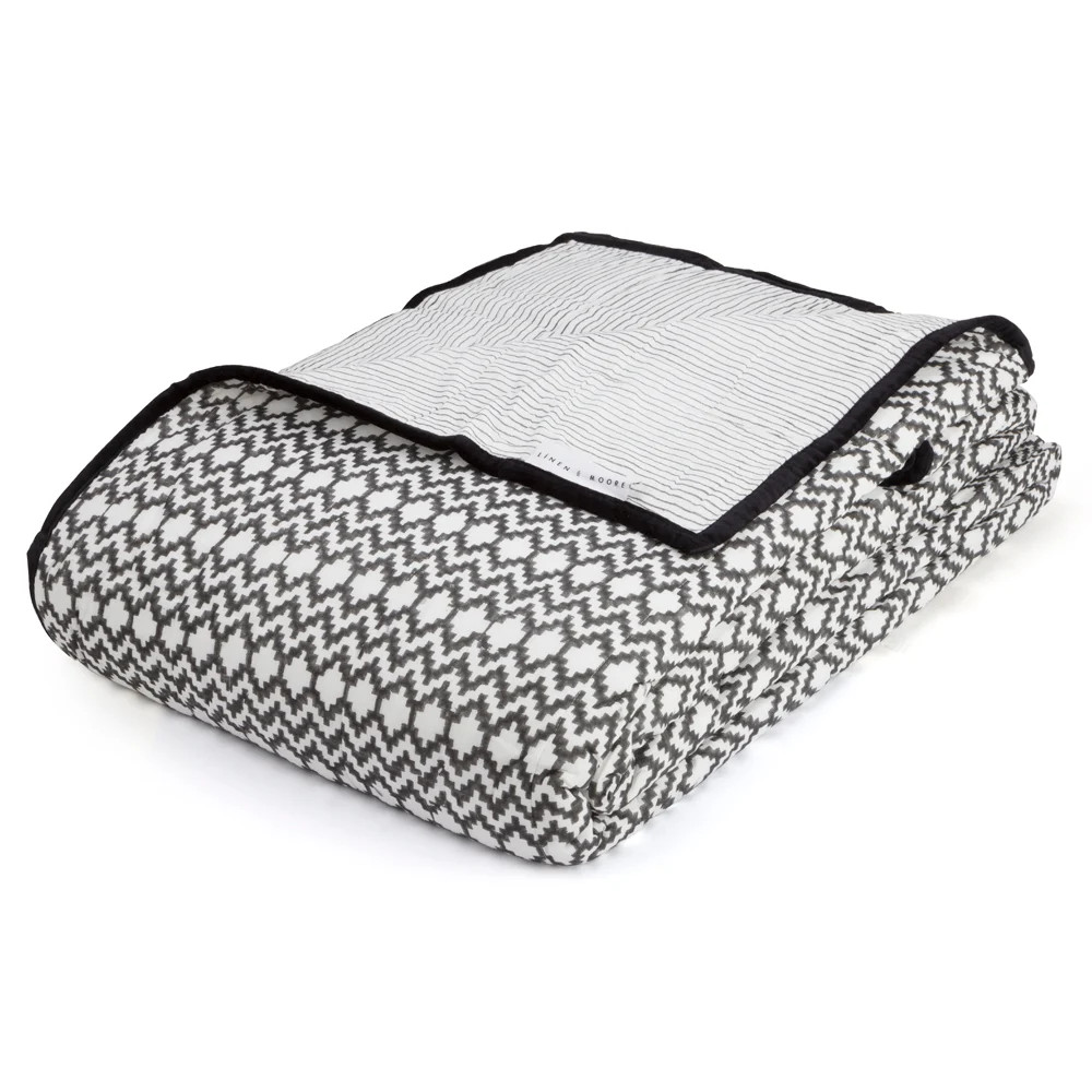 Linen & Moore Haman Quilt Double Grey