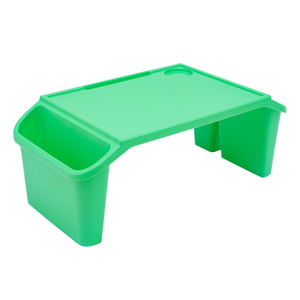 Kids Lap Desk, Portable Activity Tray with Side Storage, Stackable Plastic Desk