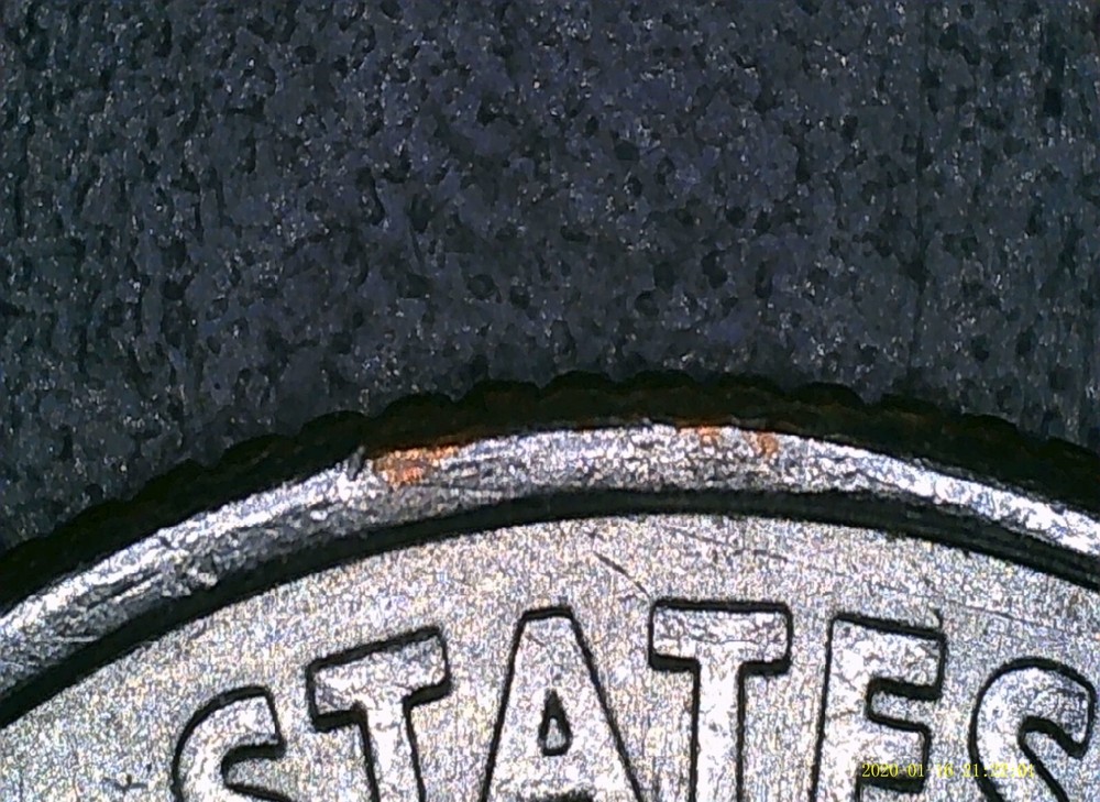 2021-P Washington Quarter Copper Over Bleed Minting Error