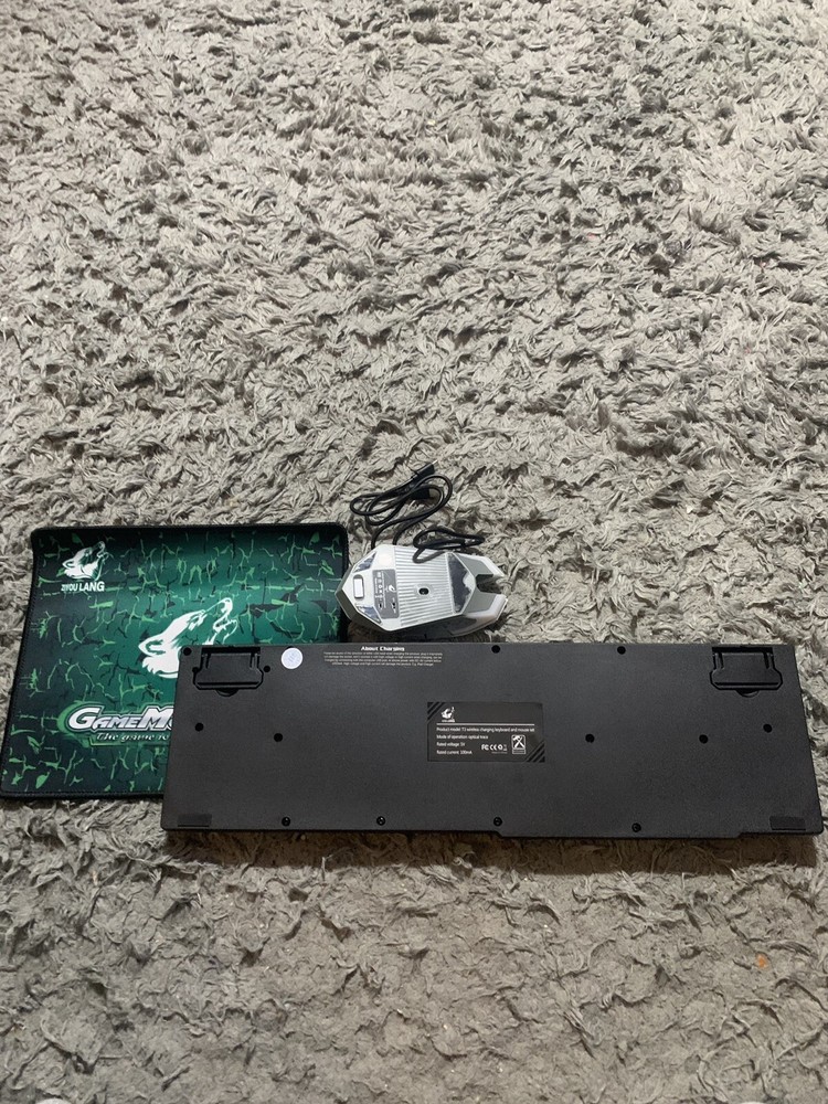 Rainbow Backlit T3 Keyboard & Mouse Black/white