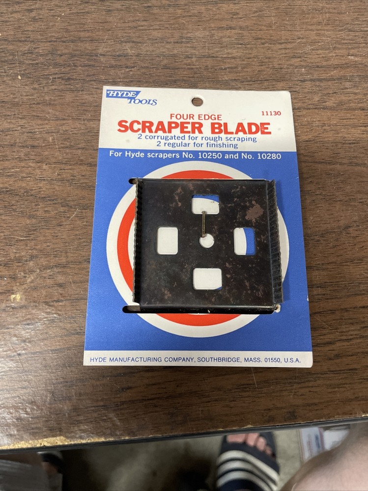 Hyde Tools 11130 4-Edge Scraper Replacement Blade 2-1/2"