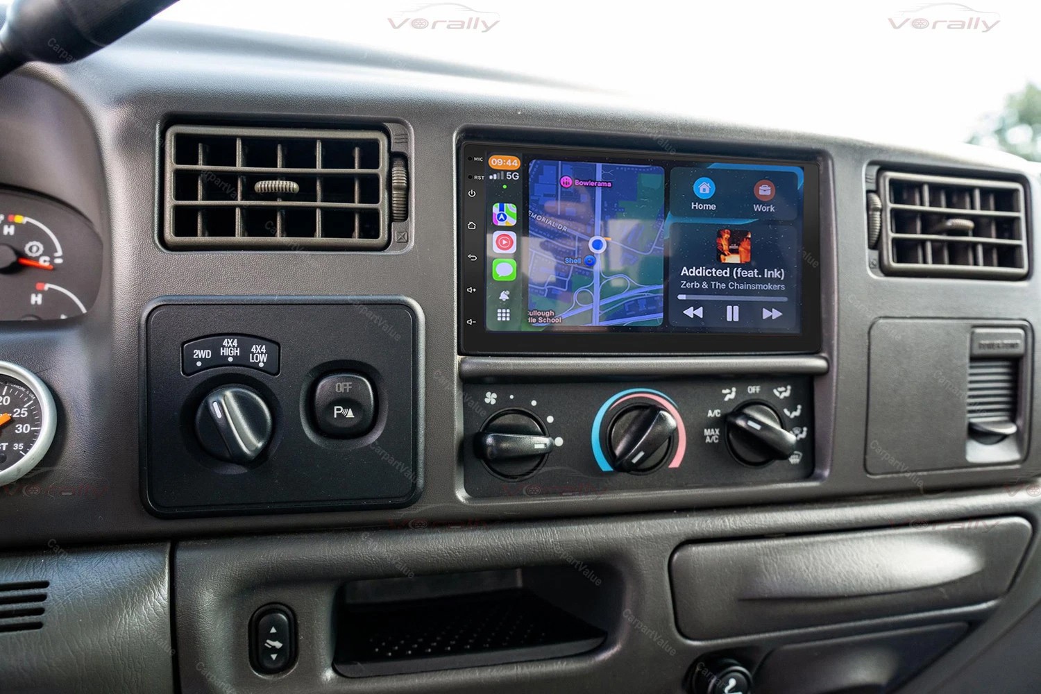 For 1999-2004 Ford F250 F-350 Super Duty Carplay Stereo Radio Android 15 Navi BT