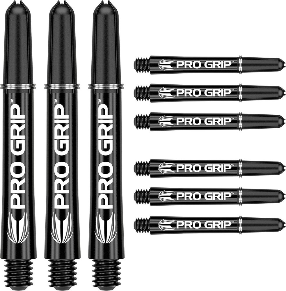 Versatile Pro Grip Dart Shafts, 9-Pack with Short, Intermediate & Medium Options