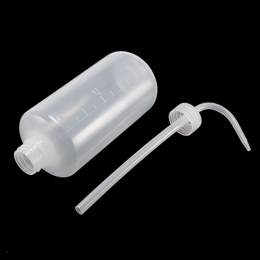 2PCS Clear Lab Safety Squirt Squeeze Bottle Chemical Reagent Bottle 500ml US