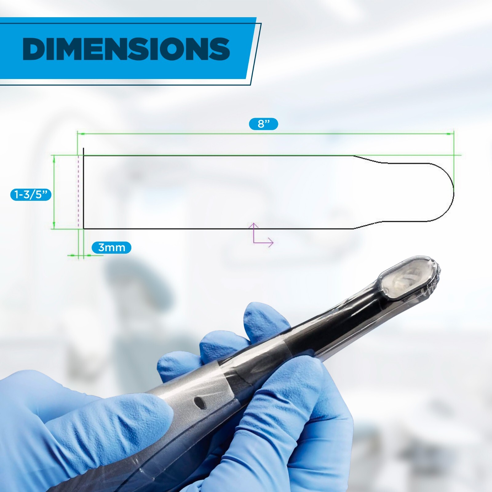 ALPINE DISPOSABLE BARRIER SLEEVES FOR LED CURING LIGHT - 100/PK comp. to Fusion