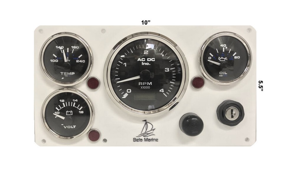 4000 RPM Programmable Tachometer **Beta Marine Engine 1590 instrument panel pre