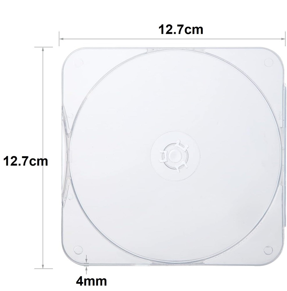Premium CB11 Single CD Case Clam Shell Case Clear CD Mailer Slim Case DURASLIM