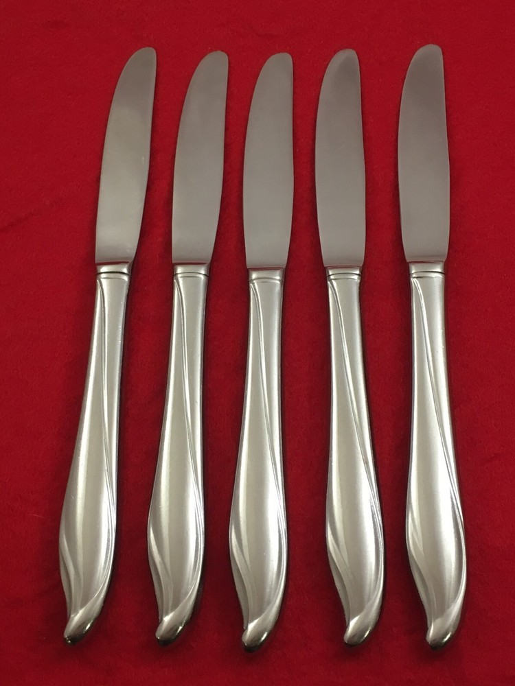 WELLINGWARE Stainless Japan 5-Hollow Dinner Knives 8 1/2" Flatware