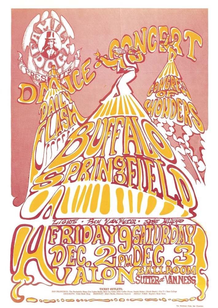 MINT Buffalo Springfield 1966 FD 37 ORIGINAL Avalon Poster